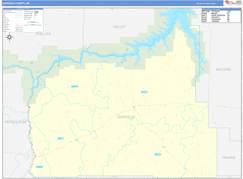 Garfield County, MT Digital Map Basic Style