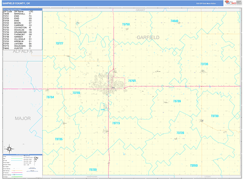 Garfield County, OK Digital Map Basic Style