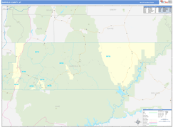 Garfield County, UT Digital Map Basic Style