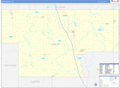 Garvin County, OK Digital Map Basic Style