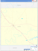 Garza County, TX Digital Map Basic Style