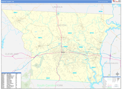 Gaston County, NC Digital Map Basic Style