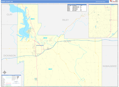 Geary County, KS Digital Map Basic Style