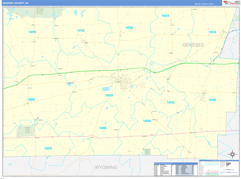 Genesee County, NY Digital Map Basic Style