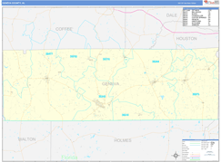 Geneva County, AL Digital Map Basic Style