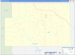 George County, MS Digital Map Basic Style