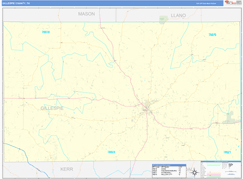 Gillespie County, TX Digital Map Basic Style