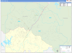 Gilmer County, GA Digital Map Basic Style
