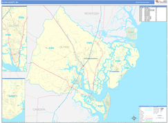 Glynn County, GA Digital Map Basic Style