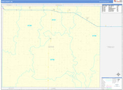 Gove County, KS Digital Map Basic Style