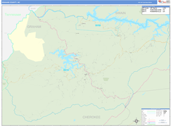 Graham County, NC Digital Map Basic Style