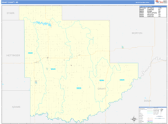 Grant County, ND Digital Map Basic Style