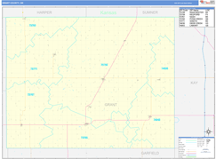 Grant County, OK Digital Map Basic Style