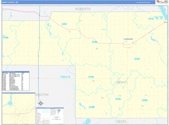 Grant County, SD Digital Map Basic Style