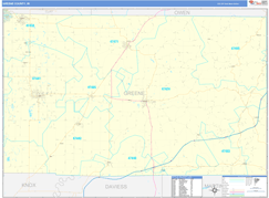 Greene County, IN Digital Map Basic Style