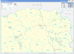 Greene County, PA Digital Map Basic Style