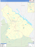 Greenwood County, SC Digital Map Basic Style