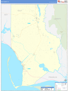 Gulf County, FL Digital Map Basic Style