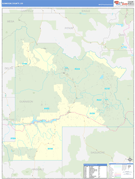 Gunnison County, CO Digital Map Basic Style