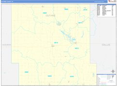 Guthrie County, IA Digital Map Basic Style