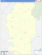 Hale County, AL Digital Map Basic Style