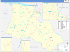 Halifax County, NC Digital Map Basic Style