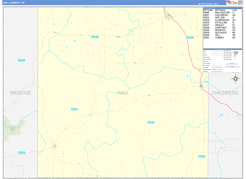 Hall County, TX Digital Map Basic Style