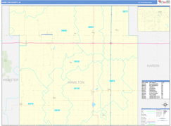 Hamilton County, IA Digital Map Basic Style