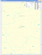 Hamilton County, IL Digital Map Basic Style
