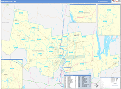 Hampshire County, MA Digital Map Basic Style