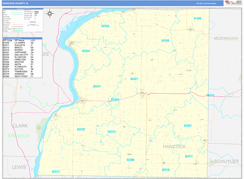 Hancock County, IL Digital Map Basic Style