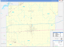 Hancock County, IN Digital Map Basic Style
