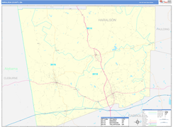 Haralson County, GA Digital Map Basic Style