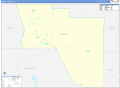 Harding County, NM Digital Map Basic Style