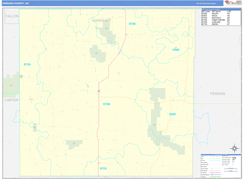 Harding County, SD Digital Map Basic Style