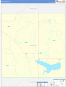 Harlan County, NE Digital Map Basic Style