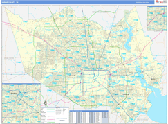 Harris County, TX Digital Map Basic Style