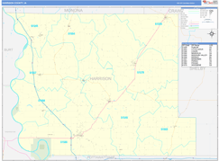 Harrison County, IA Digital Map Basic Style