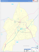 Harrisonburg County, VA Digital Map Basic Style