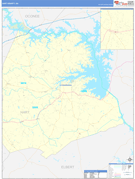 Hart County, GA Digital Map Basic Style