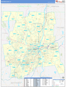 Hartford County, CT Digital Map Basic Style