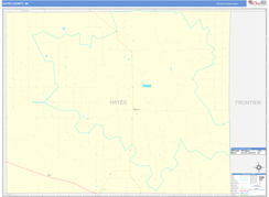 Hayes County, NE Digital Map Basic Style