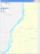 Henderson County, IL Digital Map Basic Style