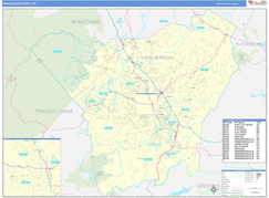 Henderson County, NC Digital Map Basic Style