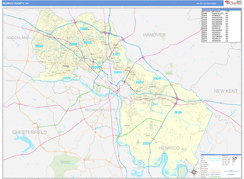 Henrico County, VA Digital Map Basic Style