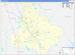 Henry County, GA Digital Map Basic Style