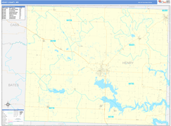 Henry County, MO Digital Map Basic Style