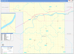 Henry County, OH Digital Map Basic Style