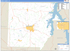 Henry County, TN Digital Map Basic Style
