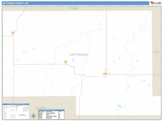 Hettinger County, ND Digital Map Basic Style